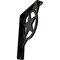 Ekena Millwork Austin Wrought Iron Bracket, (Single center brace), Powder Coated Black 1 1/2"W x 5 1/2"D x 8"H BKTM01X05X08SAU - alternate 1